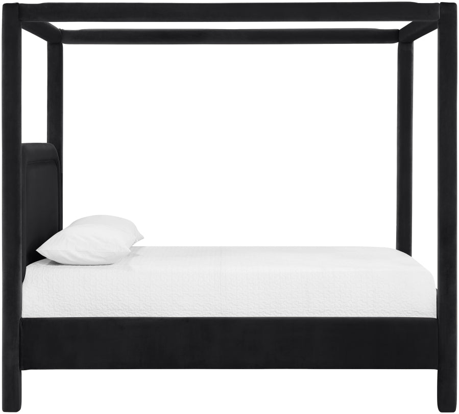 Cama tapizada en terciopelo Salina