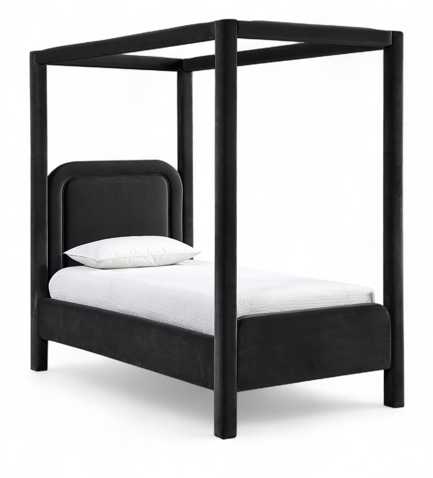 Cama tapizada en terciopelo Salina