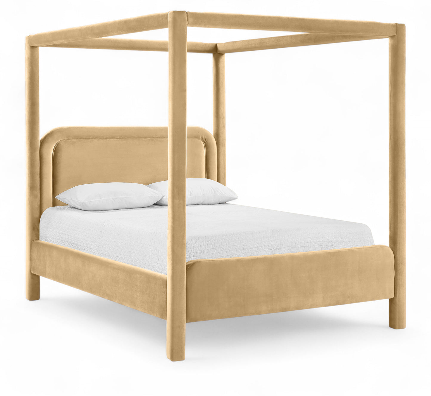 Cama tapizada en terciopelo Salina