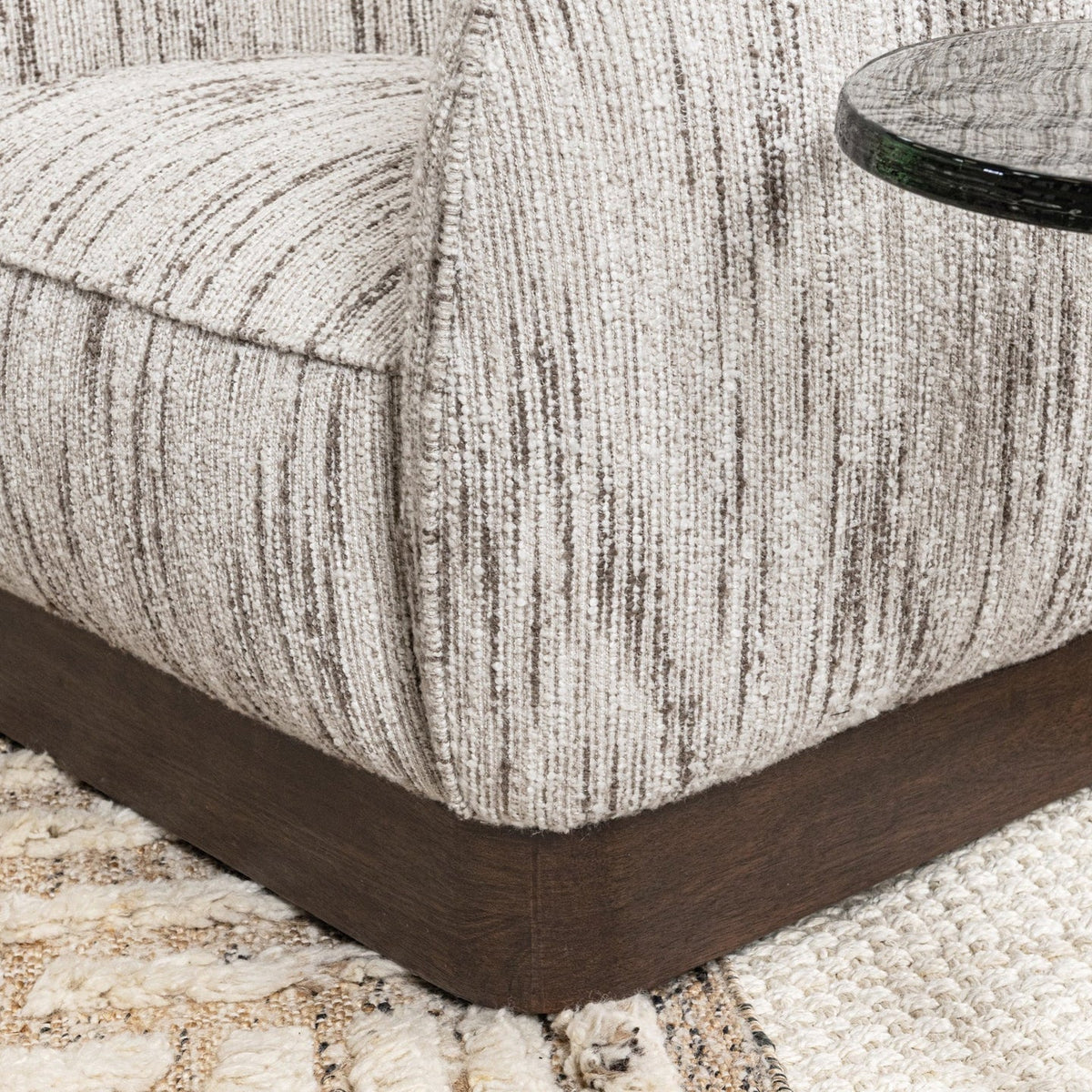 Cuddle Swivel Chair - Maze Oyster