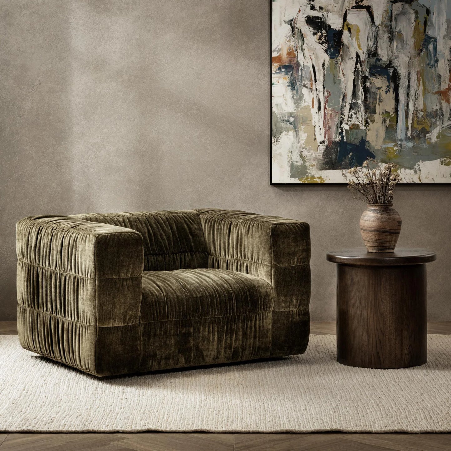 Afeela Upholstered Swivel Chair