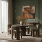 Rapallo 43" Concrete Indoor/Outdoor Dining Table