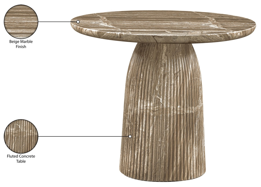 Venosa 36" Concrete Indoor / Outdoor Dining Table