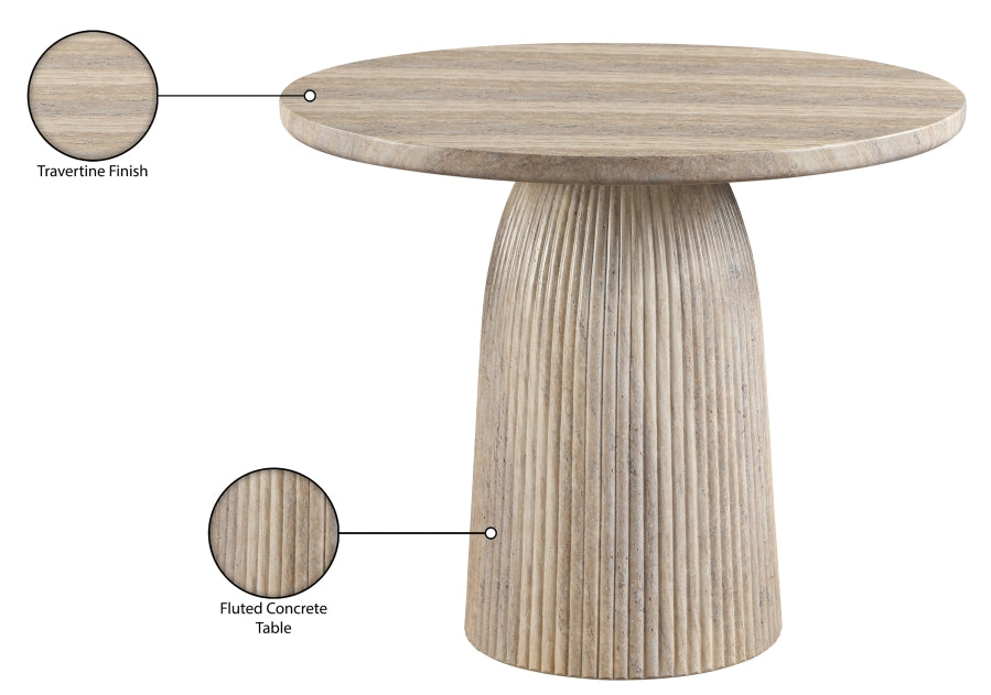 Venosa 36" Concrete Indoor / Outdoor Dining Table