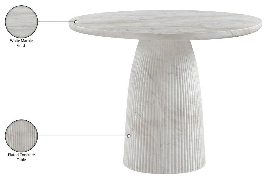 Venosa 42" Concrete Indoor / Outdoor Dining Table