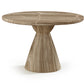 Aquino 43.5" Concrete Indoor/Outdoor Dining Table