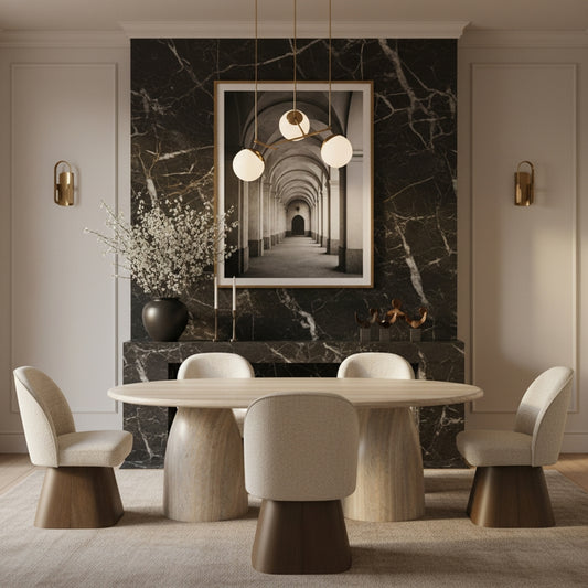 Marlowe Linen Textured Fabric Upholstered Dining Side Chair