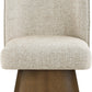 Marlowe Linen Textured Fabric Upholstered Dining Side Chair