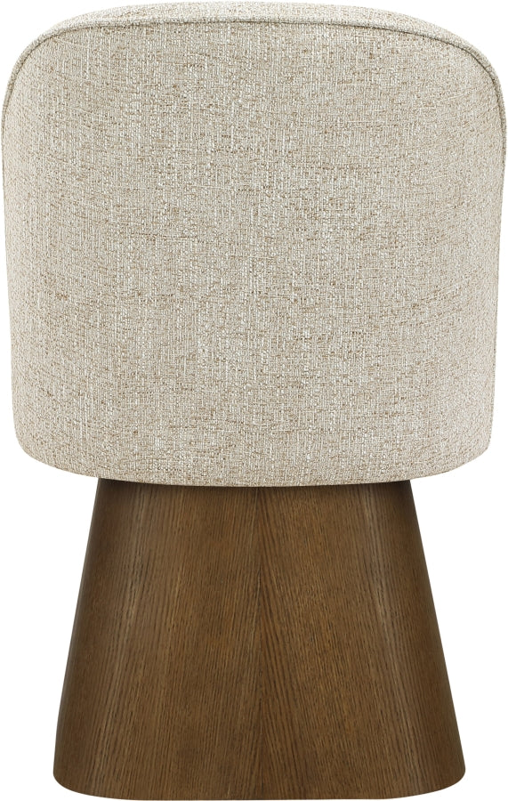 Marlowe Linen Textured Fabric Upholstered Dining Side Chair