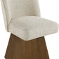 Marlowe Linen Textured Fabric Upholstered Dining Side Chair