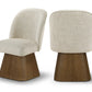 Marlowe Linen Textured Fabric Upholstered Dining Side Chair