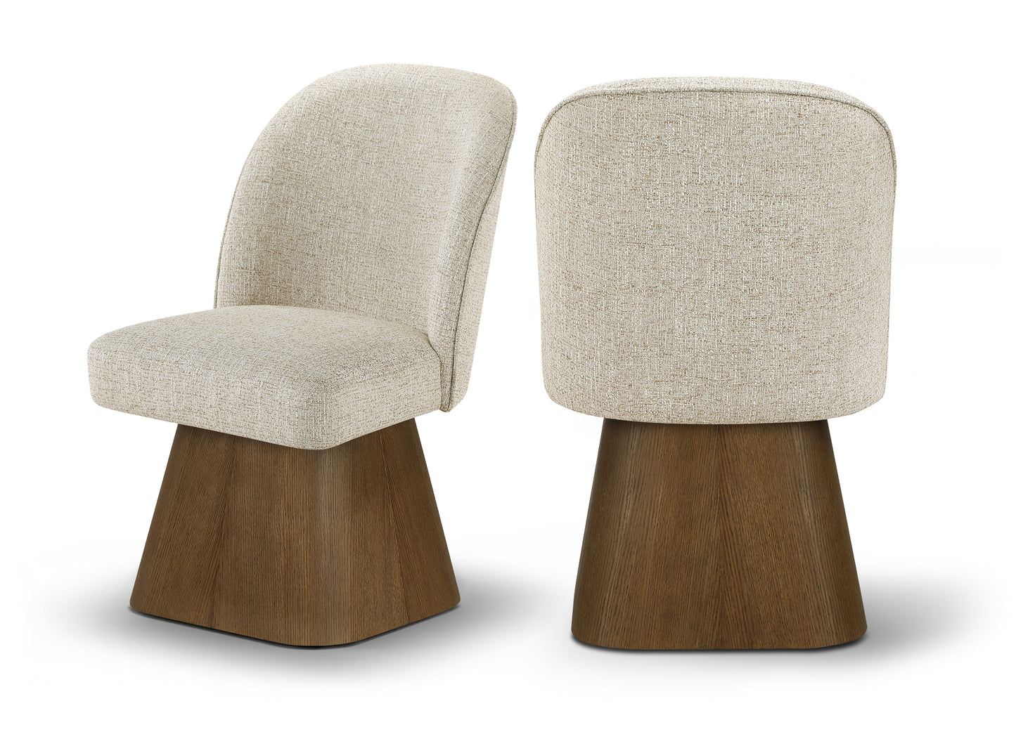 Marlowe Linen Textured Fabric Upholstered Dining Side Chair