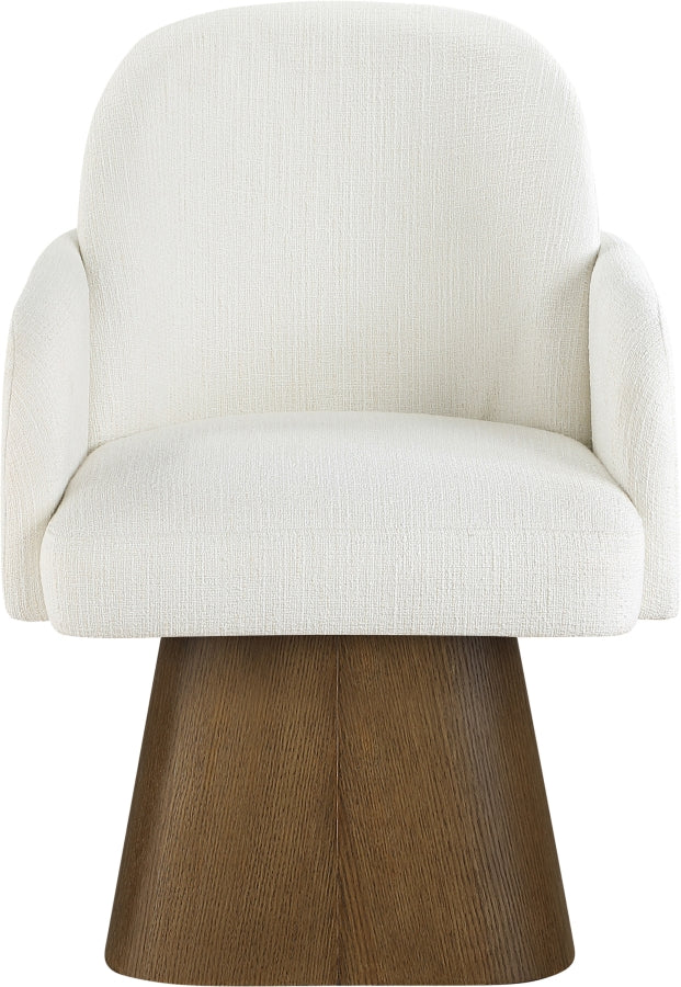 Marlowe Linen Textured Fabric Upholstered Dining Arm Chair