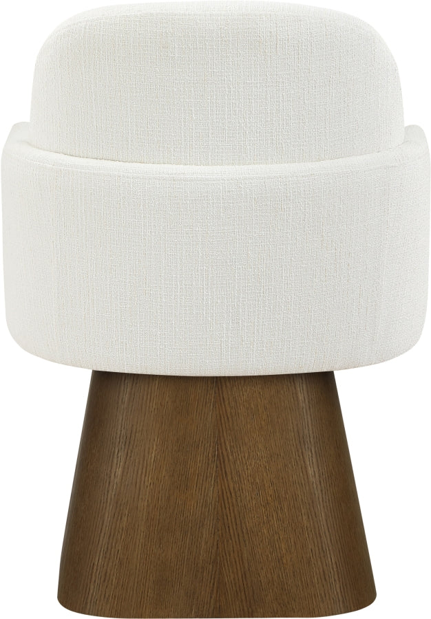 Marlowe Linen Textured Fabric Upholstered Dining Arm Chair