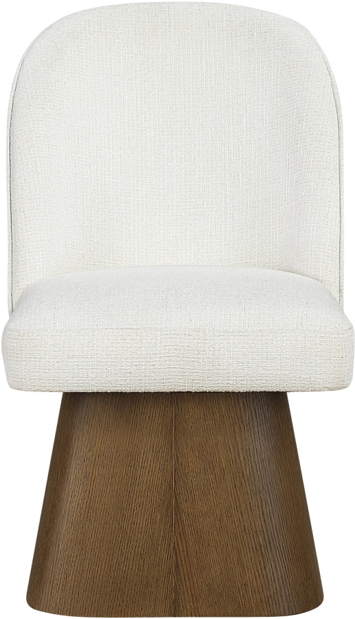 Marlowe Linen Textured Fabric Upholstered Dining Side Chair