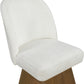 Marlowe Linen Textured Fabric Upholstered Dining Side Chair