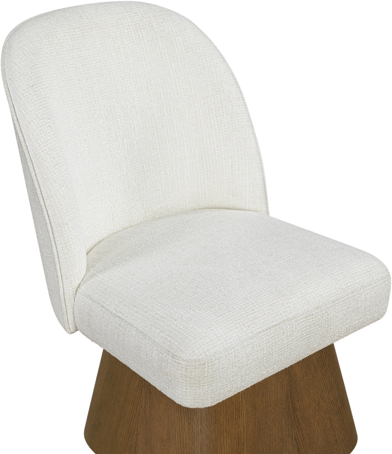 Marlowe Linen Textured Fabric Upholstered Dining Side Chair