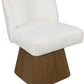 Marlowe Linen Textured Fabric Upholstered Dining Side Chair