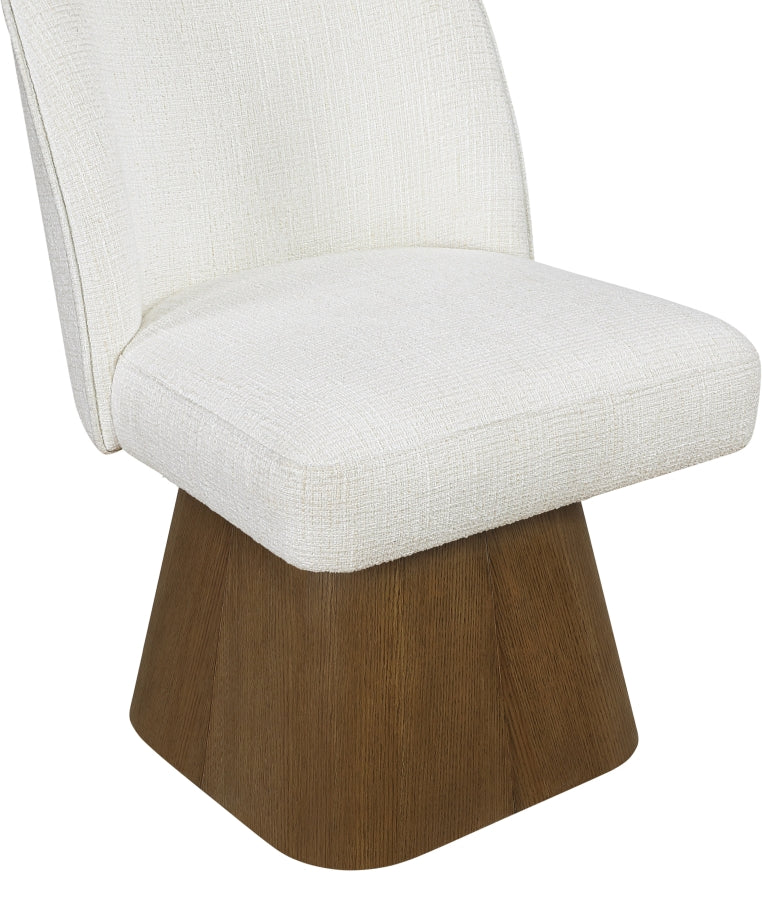 Marlowe Linen Textured Fabric Upholstered Dining Side Chair