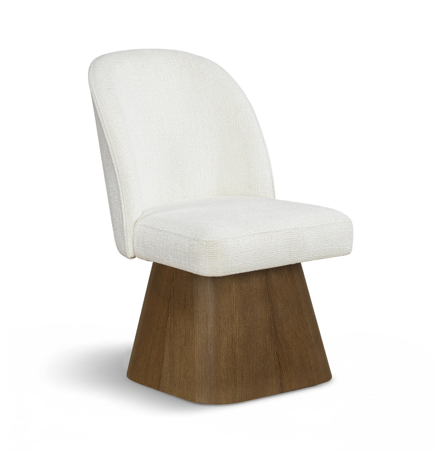 Marlowe Linen Textured Fabric Upholstered Dining Side Chair
