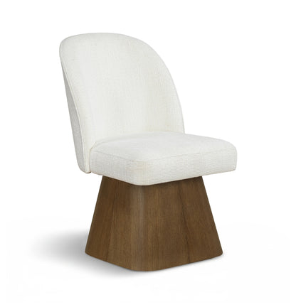 Marlowe Linen Textured Fabric Upholstered Dining Side Chair