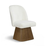 Marlowe Linen Textured Fabric Upholstered Dining Side Chair
