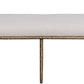 Axis Linen Textured Fabric Upholstered Bench