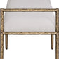 Axis Linen Textured Fabric Upholstered Bench