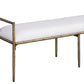 Axis Linen Textured Fabric Upholstered Bench