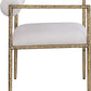 Axis Linen Textured Fabric Upholstered Dining Chair