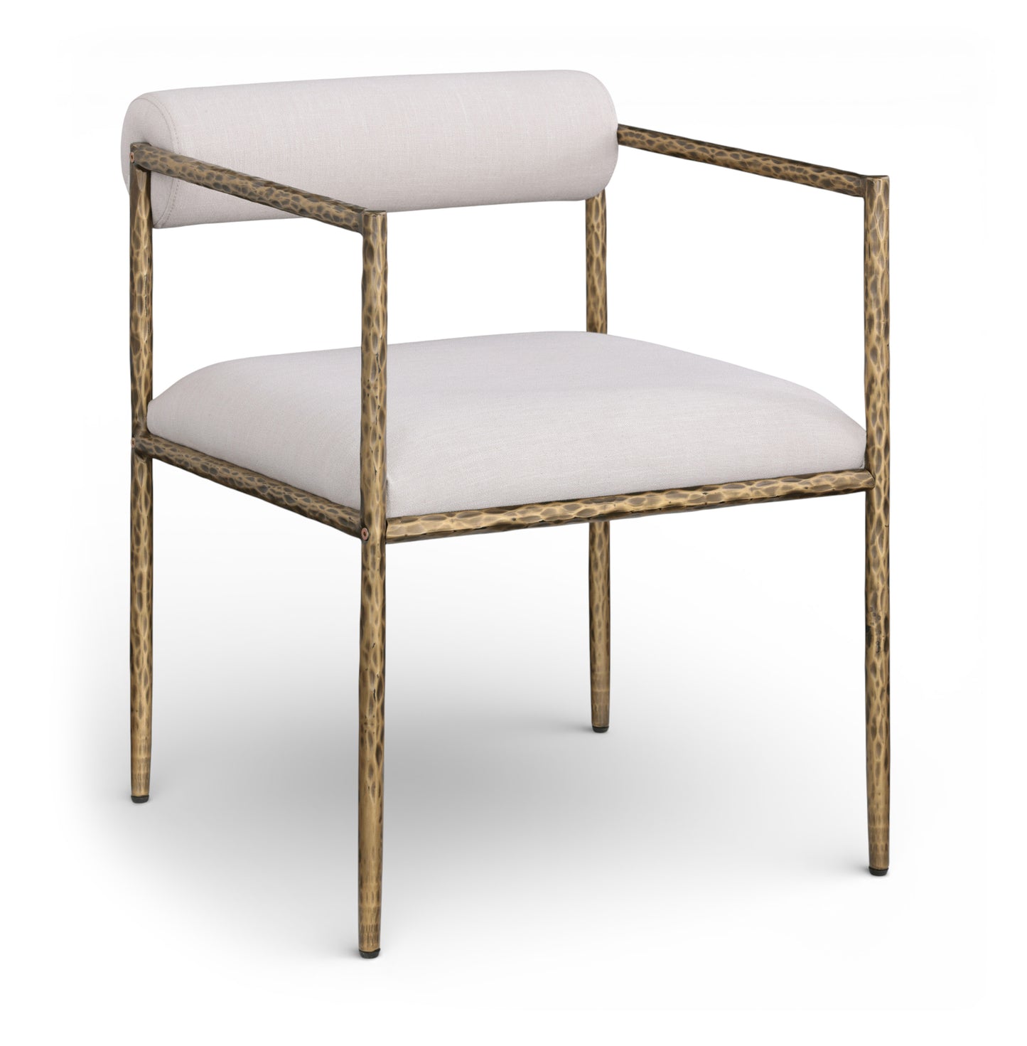 Axis Linen Textured Fabric Upholstered Dining Chair