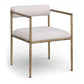 Axis Linen Textured Fabric Upholstered Dining Chair