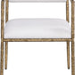 Axis Linen Textured Fabric Upholstered Dining Chair