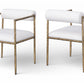 Axis Linen Textured Fabric Upholstered Dining Chair
