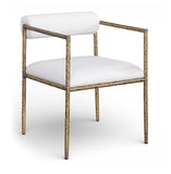 Axis Linen Textured Fabric Upholstered Dining Chair