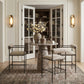 Axis Linen Textured Fabric Upholstered Counter Stool
