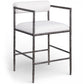 Axis Linen Textured Fabric Upholstered Counter Stool