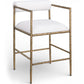 Axis Linen Textured Fabric Upholstered Counter Stool