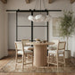 Atrium Cane Back And Vegan Leather Upholstered Seat Bar Stool