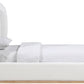 Aurin Linen Textured Fabric Upholstered Bed