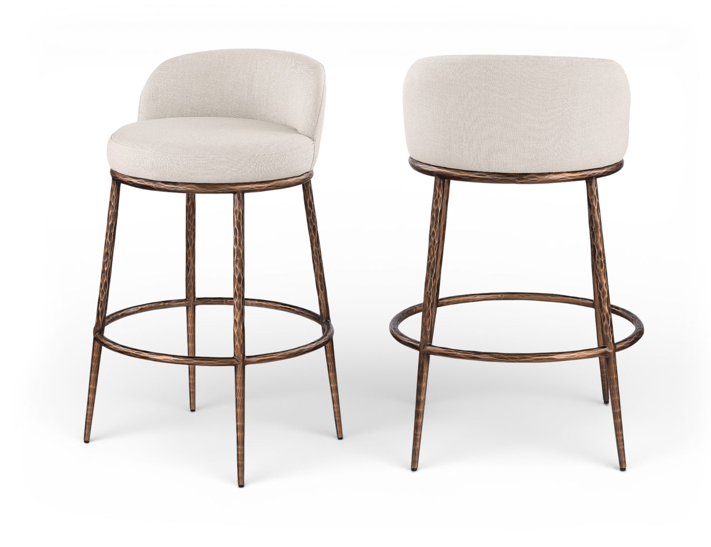 Ferro Performance Fabric Upholstered Bar Stool