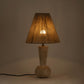 Lucente Travertine And Jute Table Lamp