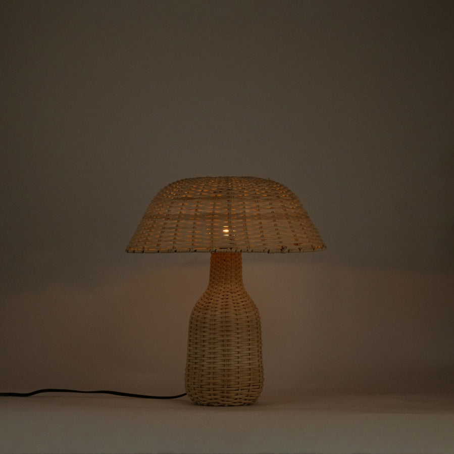Havana Metal And Rattan Table Lamp