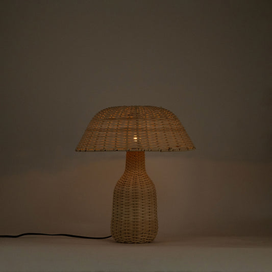 Havana Metal And Rattan Table Lamp