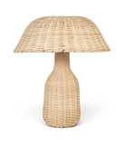 Havana Metal And Rattan Table Lamp