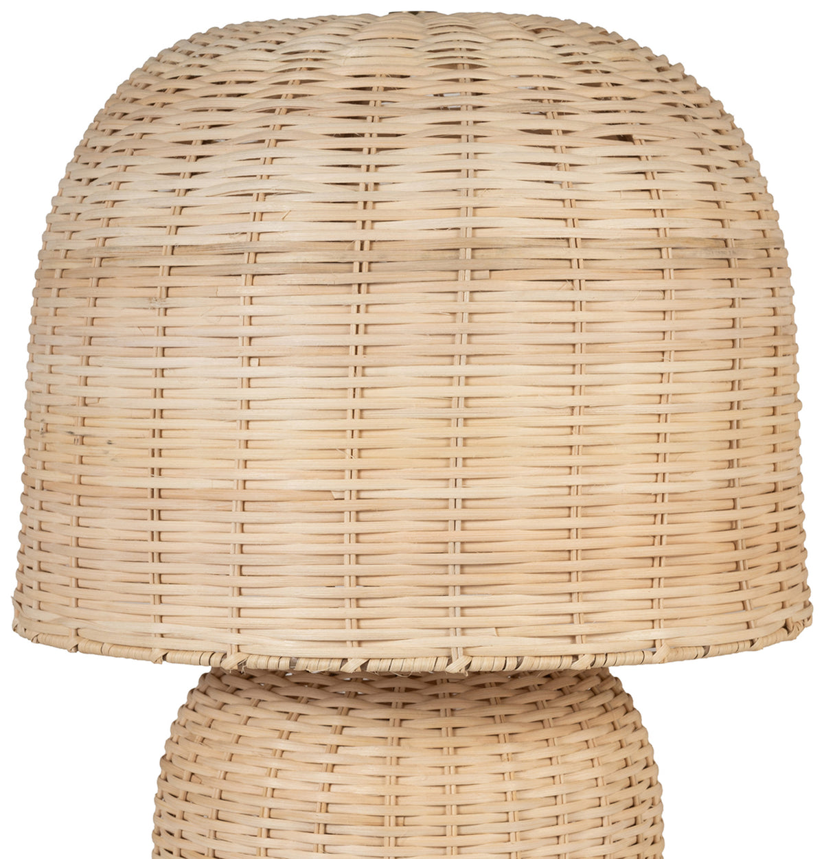 Harvest Metal And Rattan Table Lamp