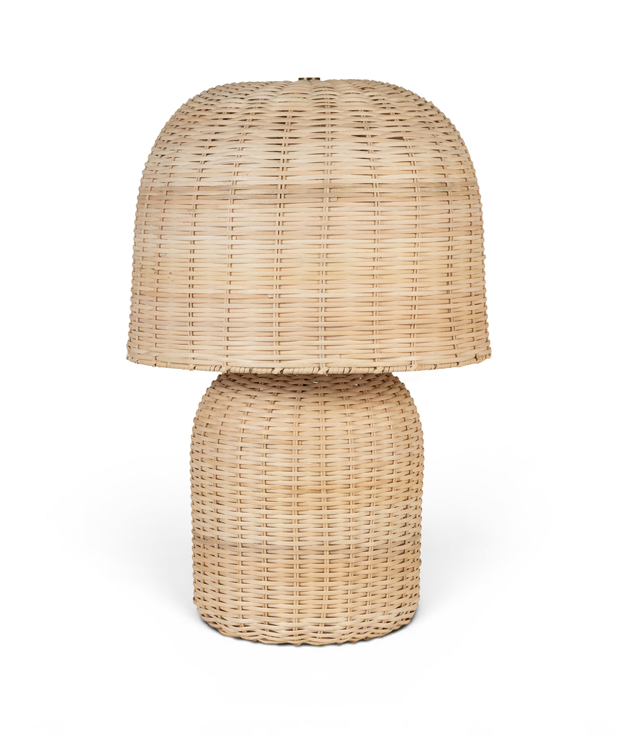 Harvest Metal And Rattan Table Lamp