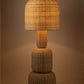 Harvest Metal And Rattan Floor Lamp