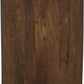 Solstice Travertine And Mango Wood End Table