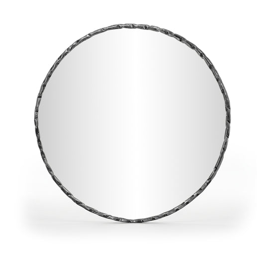 Hammer 36" W x 36" H Iron Frame Mirror